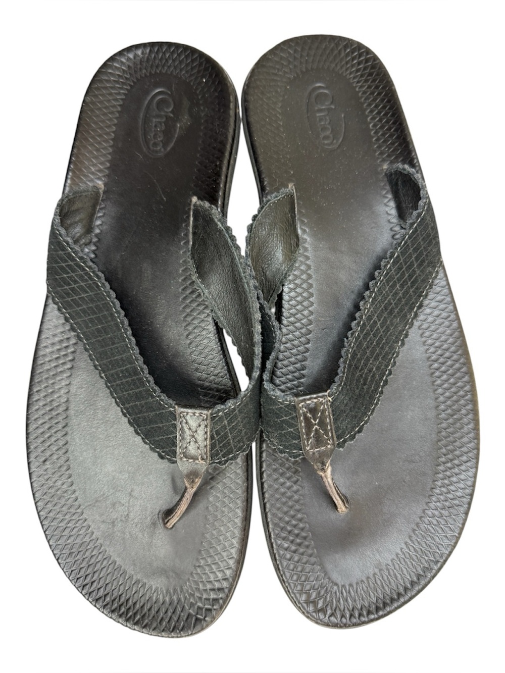 Chaco Raven Leather Flip Flop Flats Thongs Sandal Sz 11 Women